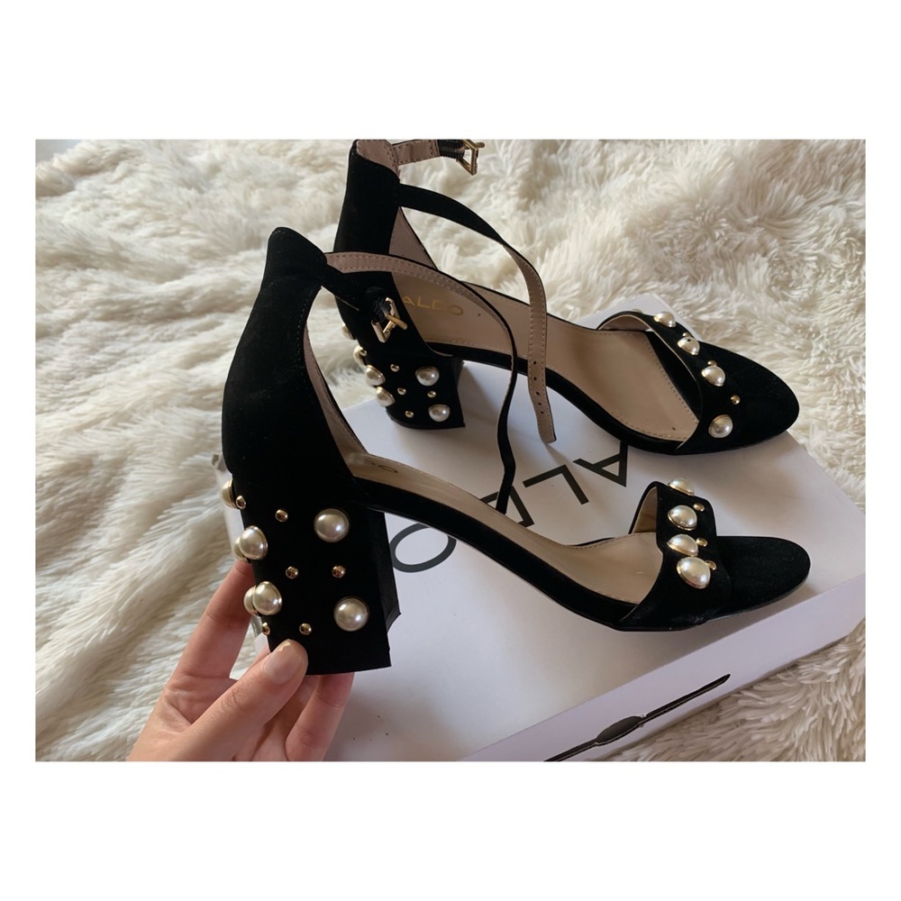 ALDO 3in Pearl Short Heels SIZE 8.5 (US Women)